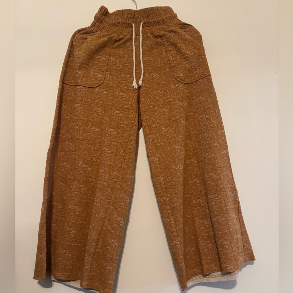 SALT tan Wide-Leg Pants